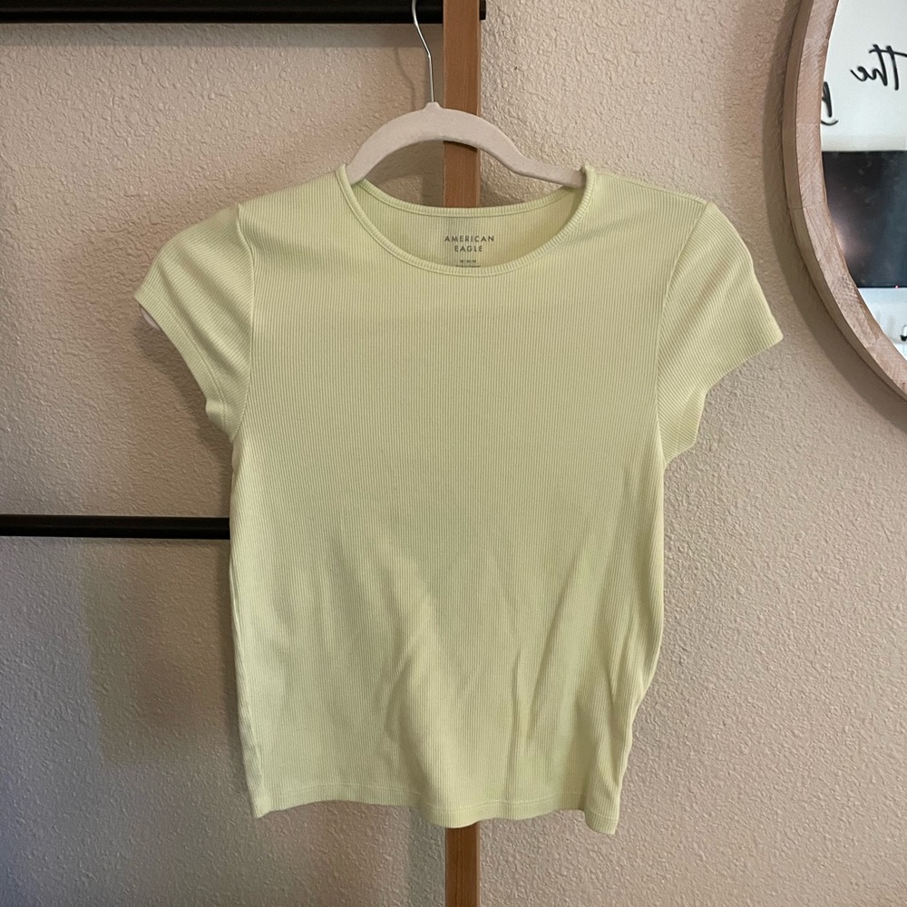 AMERICAN EAGLE TEE / Size Medium / Neon Green/Yellow